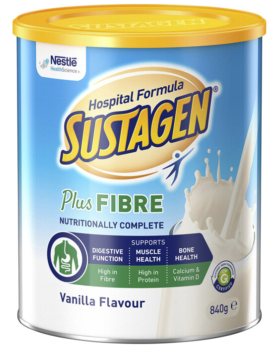Sustagen Hospital Active + Fibre Vanilla 840g
