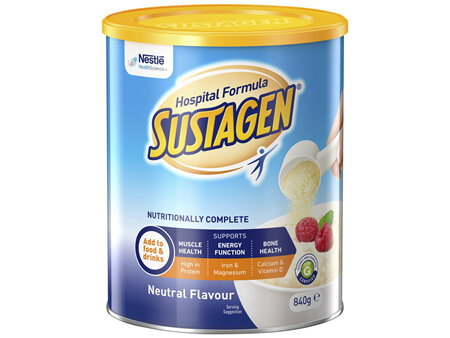 SUSTAGEN® Hospital Formula Neutral 840g Powder Nutritional Supplement