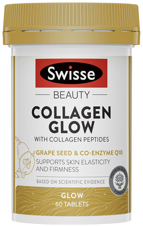 Swisse Beauty Collagen Glow with Collagen Peptides 60 Tablets