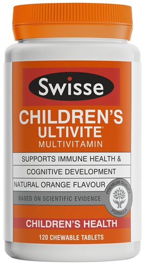 Swisse Children's Ultivite Chewable multivitamin 120 tablets