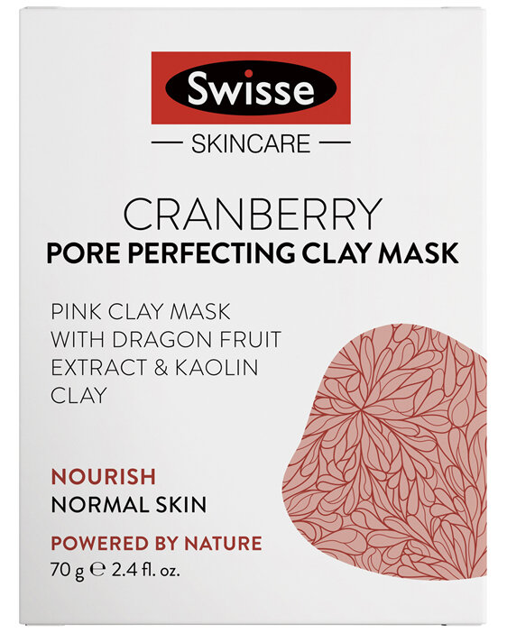 Swisse Cranberry Pore Perfecting Clay Mask 70g