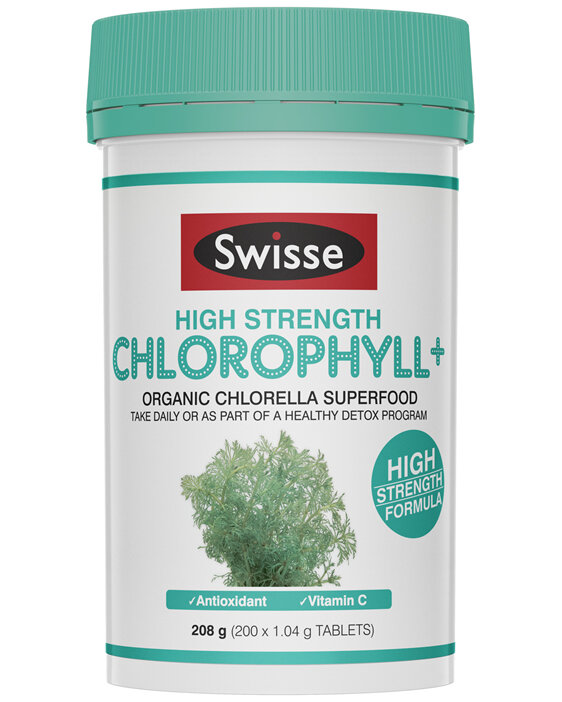 Swisse High Strength Chlorophyll+ 200 Tablets