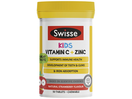 Swisse Kids Vitamin C + Zinc 50 tablets