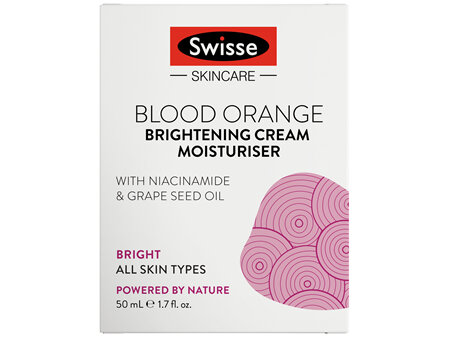 Swisse Skincare Blood Orange Brightening Cream Moisturiser 50mL