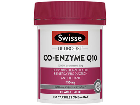 Swisse Ultiboost Co-Enzyme Q10 150mg 180 Capsules