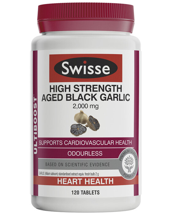 Swisse Ultiboost High Strength Aged Black Garlic 120 tablets