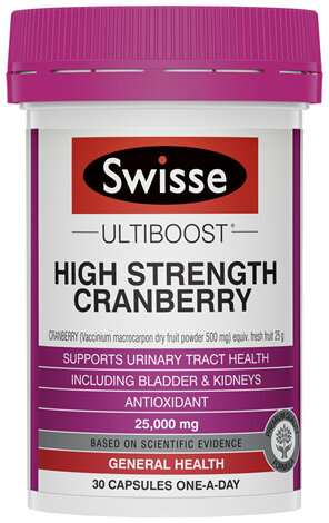Swisse Ultiboost High Strength Cranberry 30 Capsules