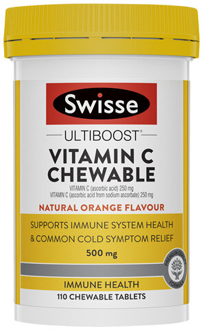 Swisse Ultiboost High Strength Vitamin C 110 Chewable Tablets