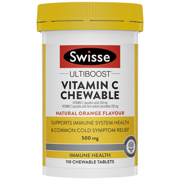 Swisse Ultiboost High Strength Vitamin C 110 Chewable Tablets
