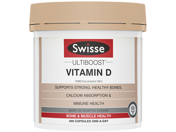 Swisse Ultiboost Vitamin D 400 Capsules