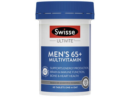 Swisse Ultivite Mens 65+ Multivitamin 60 Tablets
