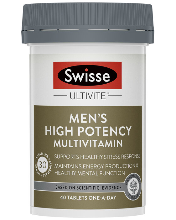 Swisse Ultivite Men's High Potency Multivitamin 40 Tablets