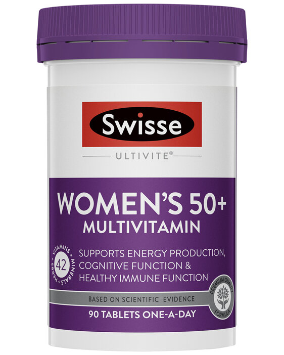 Swisse Ultivite Women's 50+ Multivitamin 90 Tablets