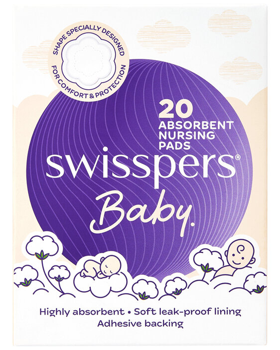 Swisspers Absorbent Nursing Pads 20 Pack