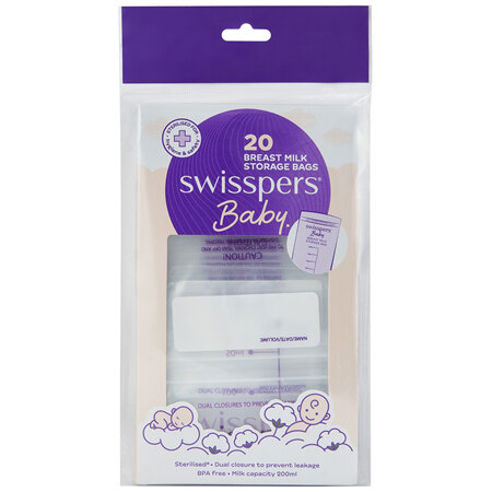 Swisspers Breast Milk Storage Bags 20 pack