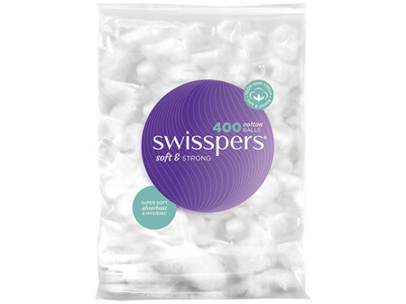 Swisspers Cotton Wool Balls 400 pack