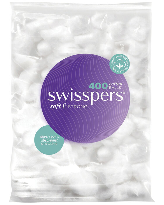 Swisspers Cotton Wool Balls 400 pack