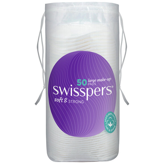 Swisspers Giant Make-Up Pads 50 pack