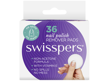 Swisspers Nail Polish Remover Pads 36 pack