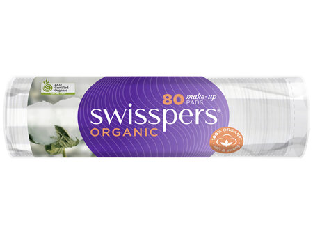 Swisspers Organic Make-Up Pads 80 pack
