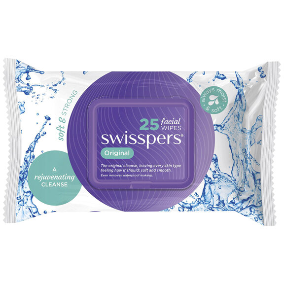 Swisspers Original Facial Wipes 25 pack