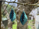 Tear drop earrings with turquoise