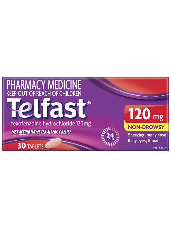 Telfast 120mg 30 Tablets