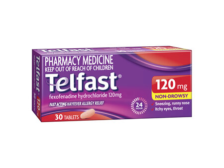 Telfast 120mg Tablets 30s