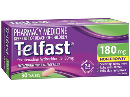 Telfast 180mg 30 Tablets