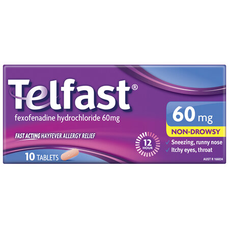 Telfast 60mg 10 Tablets
