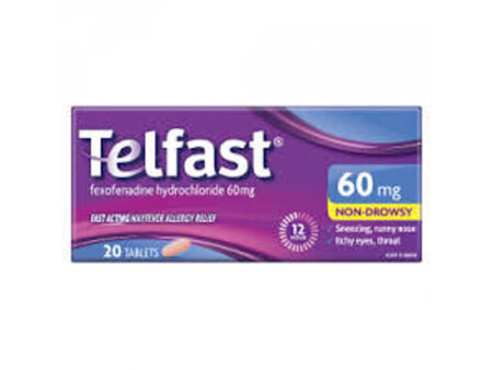 Telfast 60mg- 20 tablets