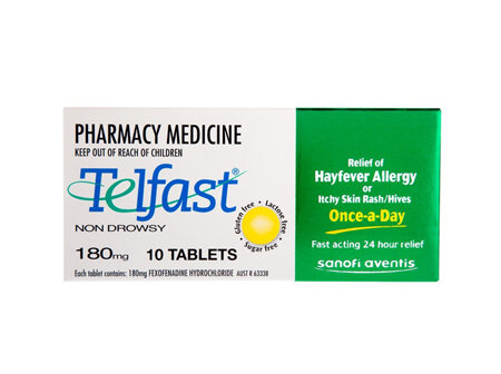 Telfast Fexofenadine Hydrochloride 180mg Tablet 10