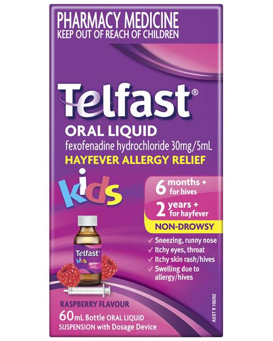 Telfast Oral Liquid 30mg / 5mL 60mL