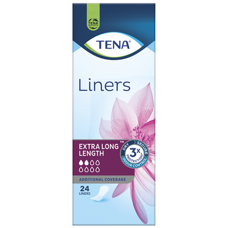 TENA Extra Long Length Liners 24 Pack
