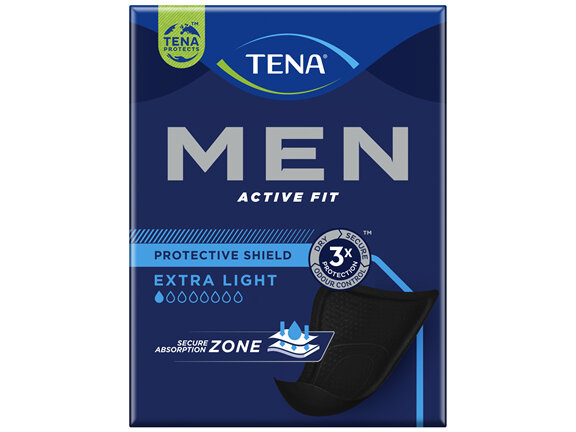 TENA Men Active Fit Protective Shield Extra Light 14 Pack