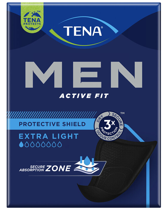 TENA Men Active Fit Protective Shield Extra Light 14 Pack
