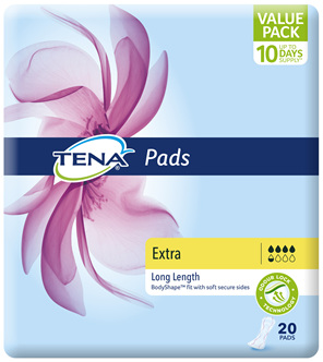 TENA Pads Extra Long Length 20 pack