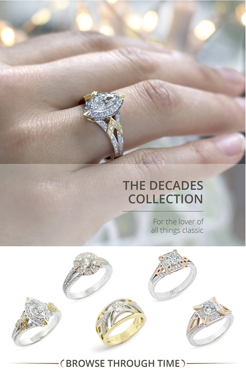 The Decades Collection: Art Nouveau, Art Deco inspired modern diamond jewellery