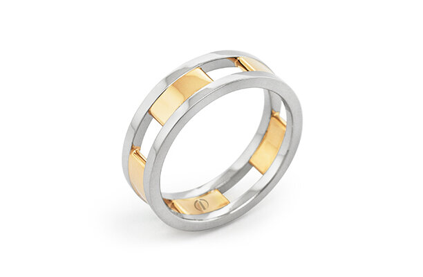 The Delicate Collection Circlipd Mens Wedding Ring