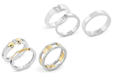 The Delicate Collection contemporary diamond engagement rings