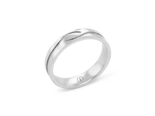 The Delicate Collection Croft Mens Wedding Ring