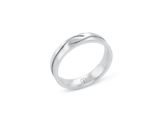 The Delicate Collection Croft Mens Wedding Ring