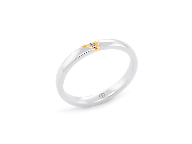 The Delicate Collection Naked Barcelona Ladies Wedding Ring