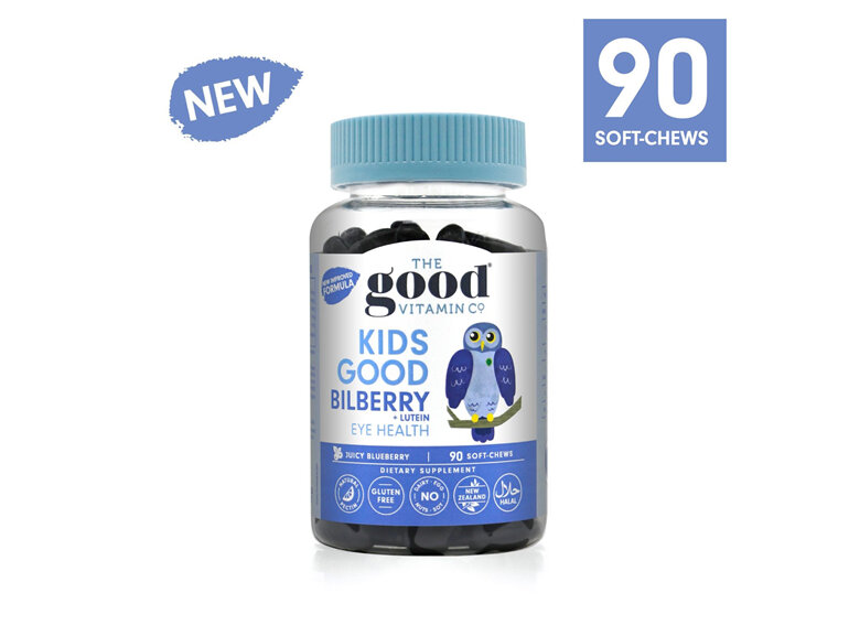 The Good Vitamin Co Kids Good BILBERRY and LUTEIN 90 chews