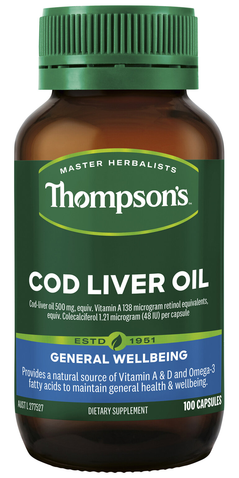 Thompson's Cod Liver Oil 100 caps
