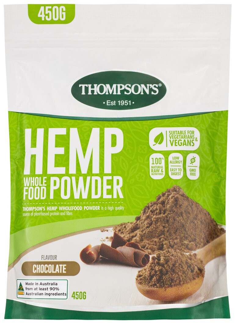 Thompson's Hemp Wholefood Powder Chocolate 450g