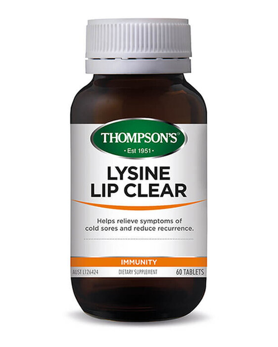 Thompsons Lysine Lipclear 60 Tablets