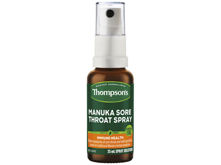 Thompson's Manuka Sore Throat Spray Non Drowsy 25mL