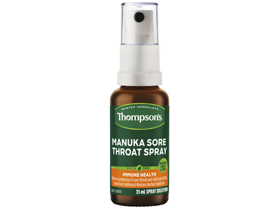 Thompson's Manuka Sore Throat Spray Non Drowsy 25mL