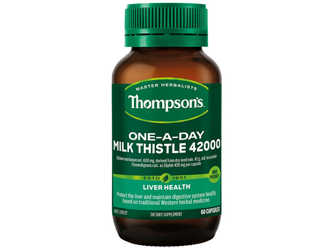 Thompson's One-a-day Milk Thistle 42000mg 60 Caps